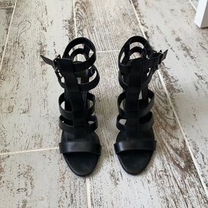 Steve Madden Black Strappy Sandals